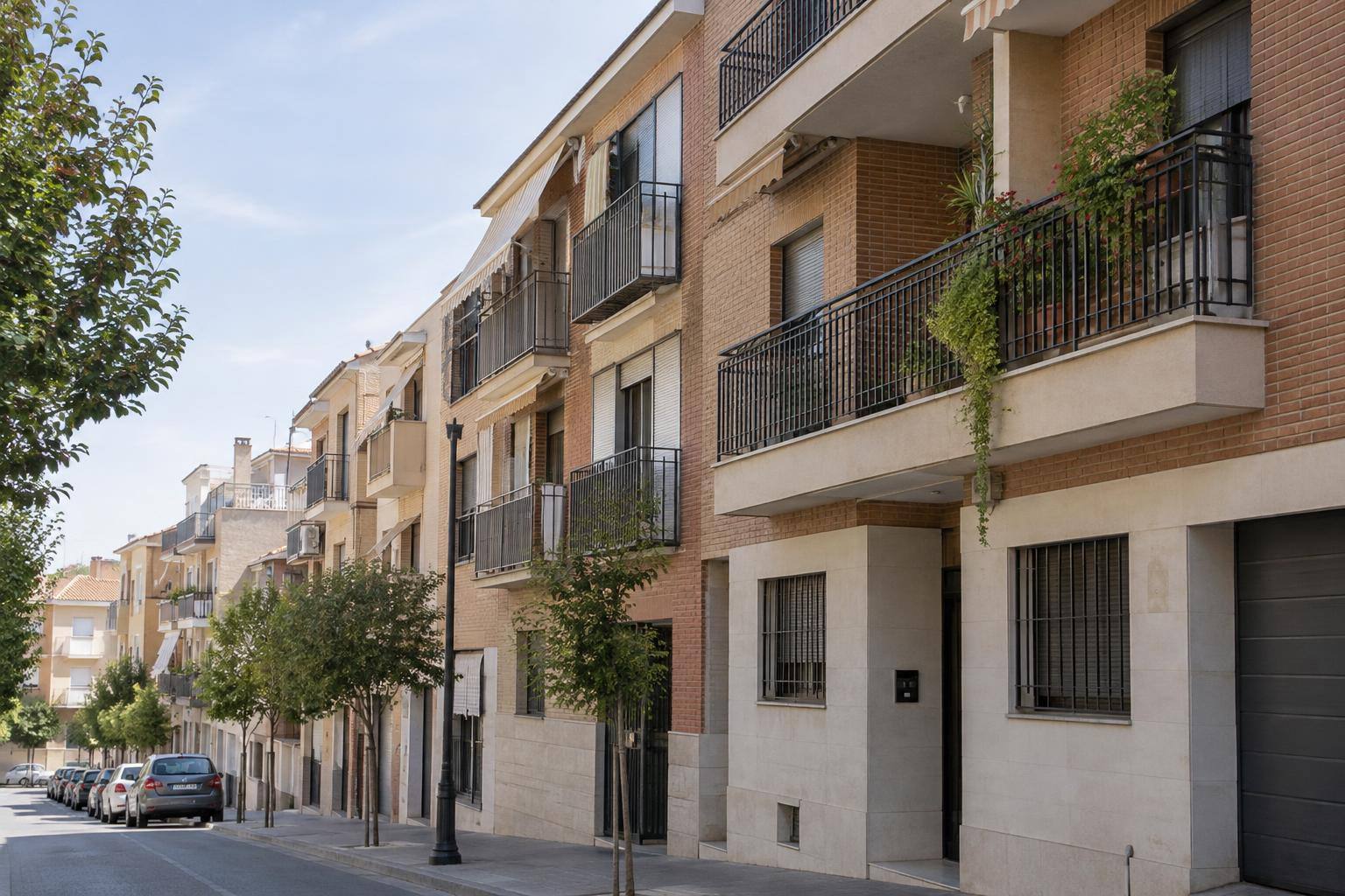 Imagen ilustrativa: Fachadas de edificios residenciales con balcones y ventanas en una calle urbana, sin personas reconocibles